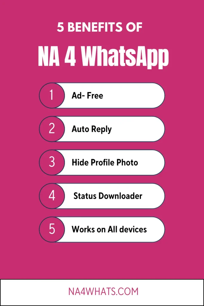 benefits of using NA WhatsApp